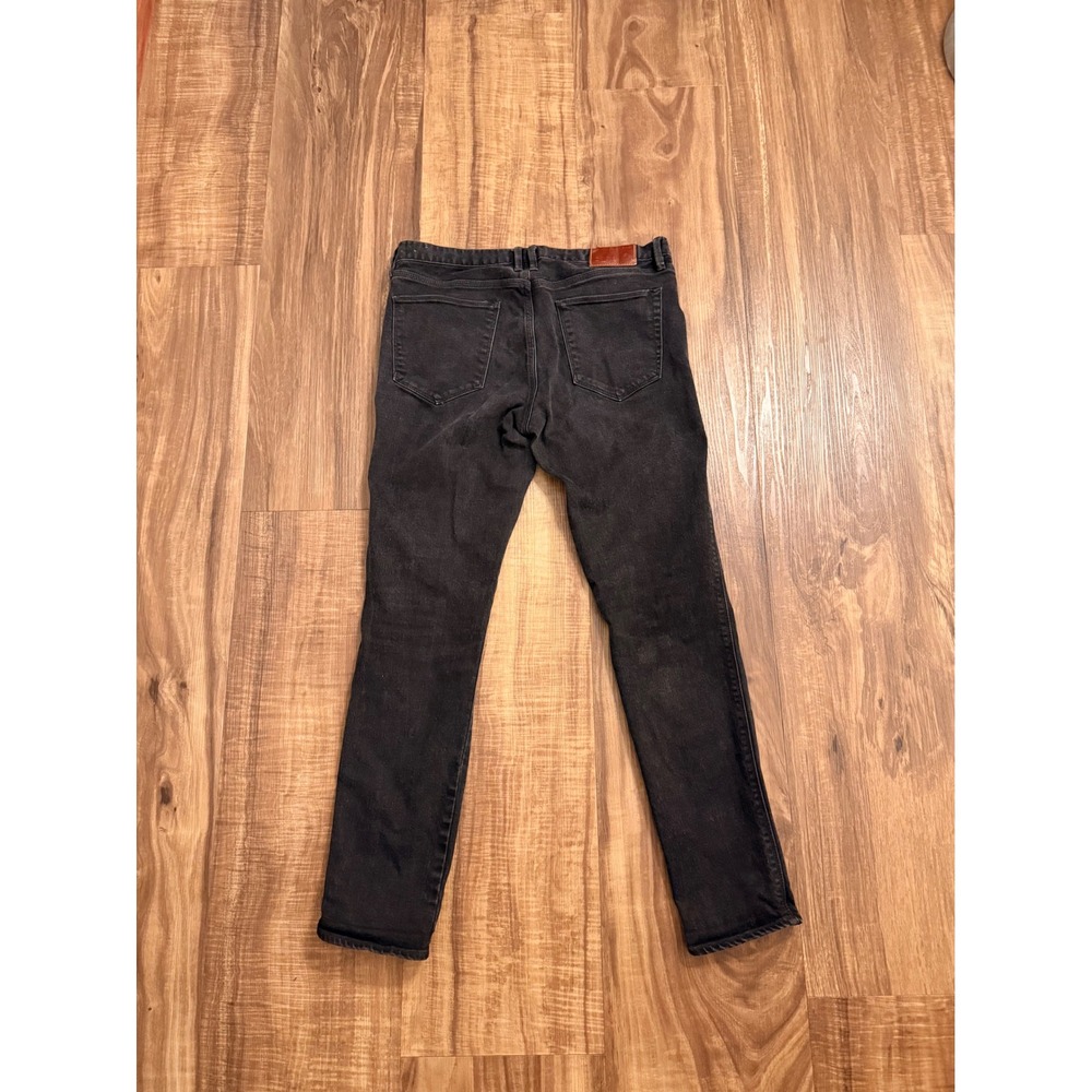 Madewell Skinny Jeans Faded Black Denim Size 28 Stretch Cotton Blend